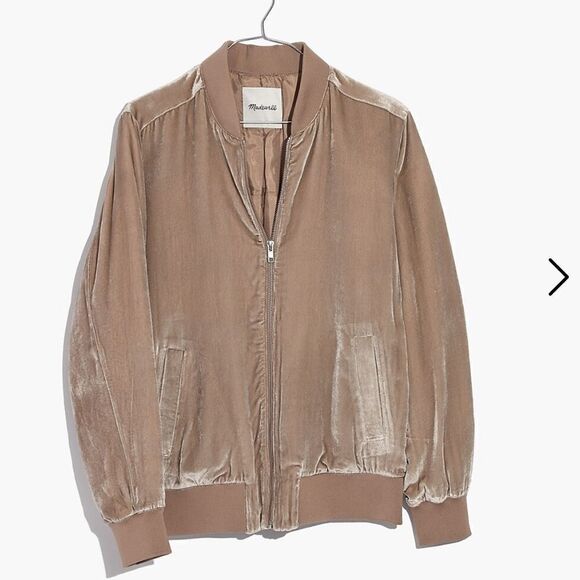 Madewell velvet bomber jacket size medium - Picture 7 of 7